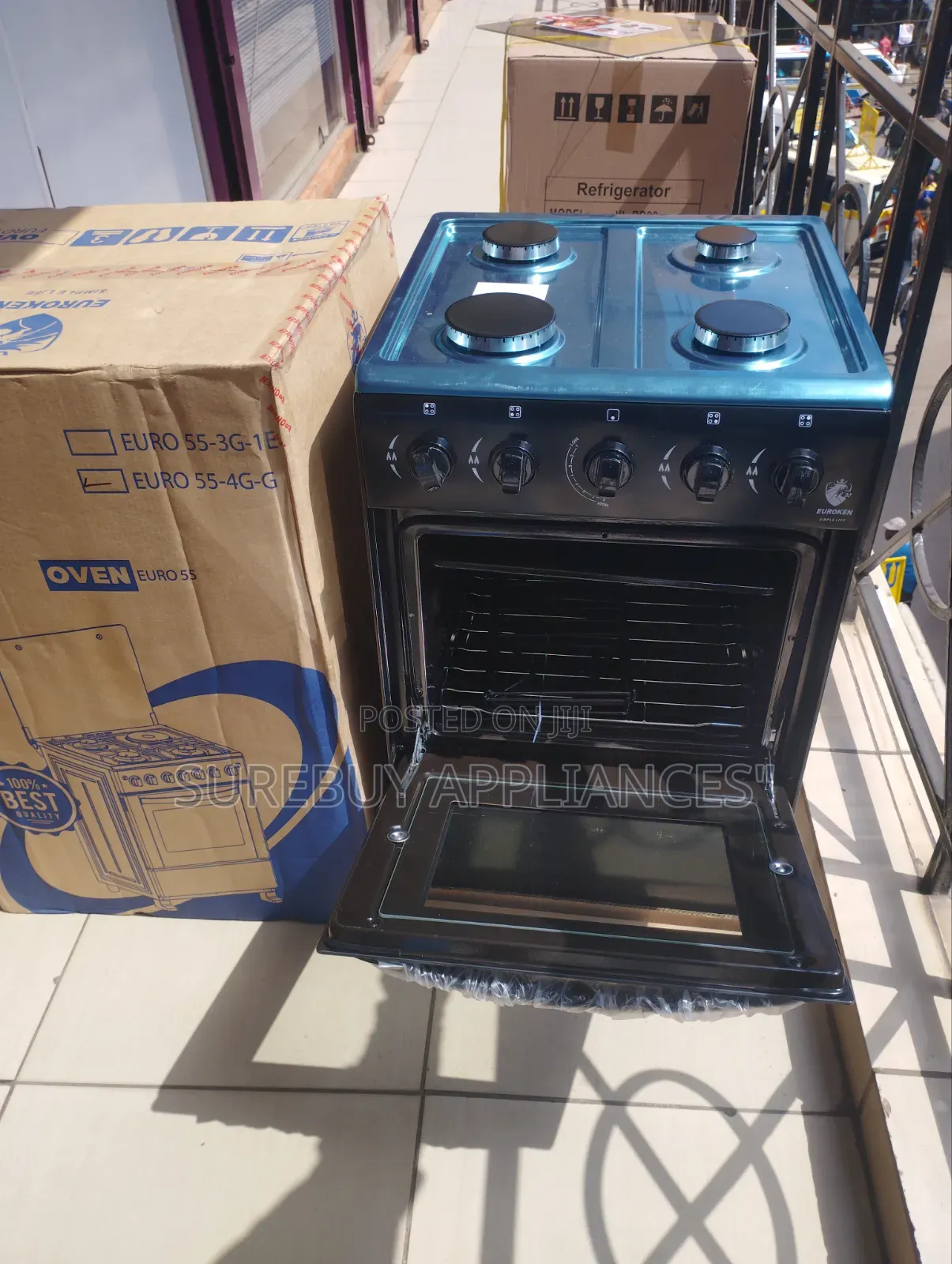 50×55 4G, Gas Oven, Auto-Ignition Euroken Full Gas Standing Cooker