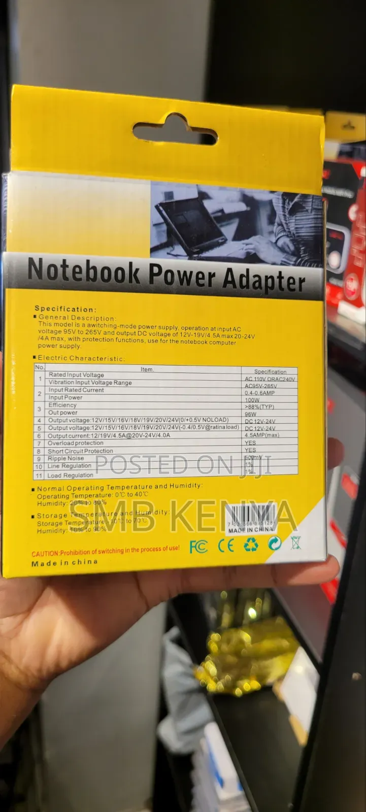 Universal Notebook Power Adapter With 8 Separate Connectors