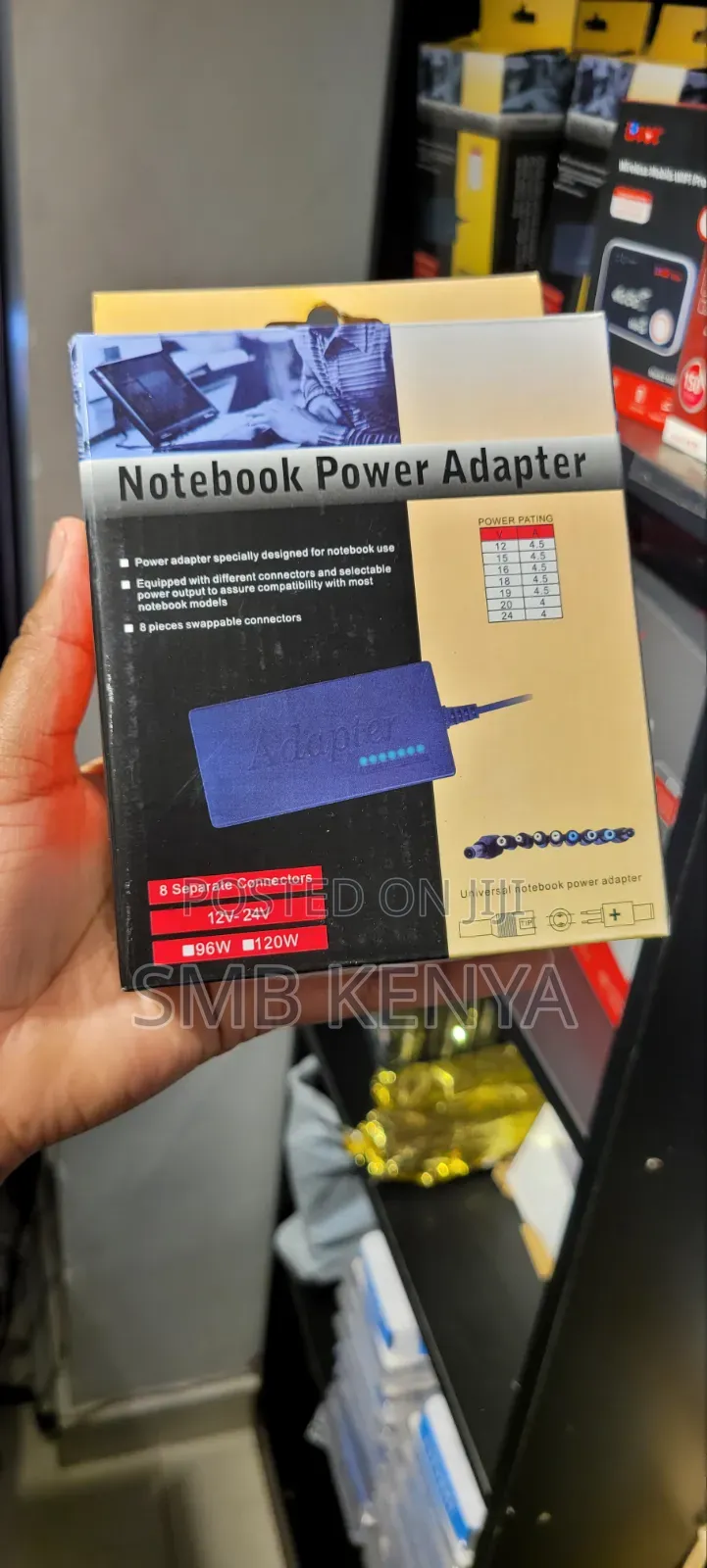 Universal Notebook Power Adapter With 8 Separate Connectors