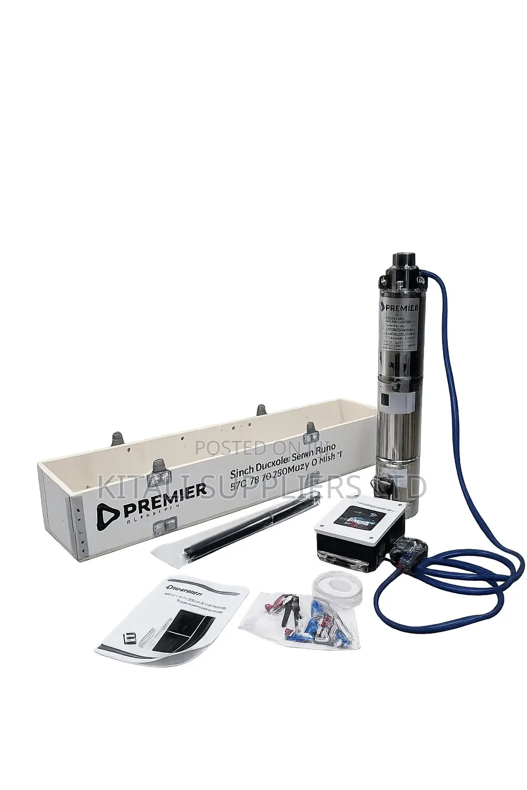 70m 250W Premier Submersible Borehole Water Pump Kit