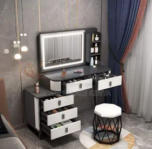 Dressing Table: Lumière Elegant LED Vanity Table With Mirror