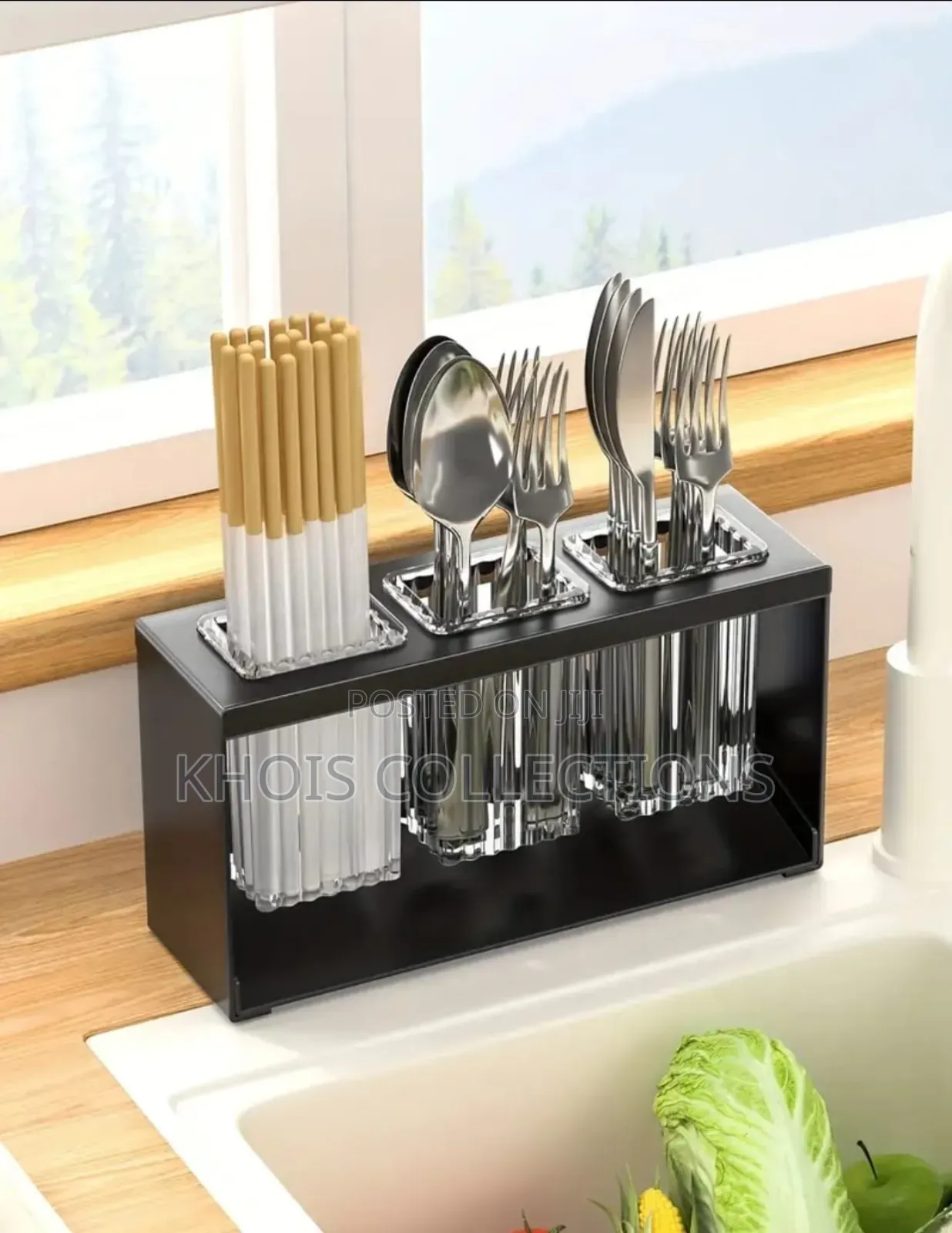 Multifunctional Toothbrush/Spoons Organizer