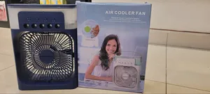 Portable 3-in-1 Mini Air Cooler Fan With Humidifier – Blue