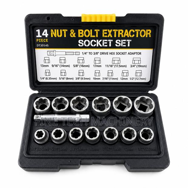 14 Nut and Bolt Extractor,socket Set