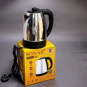 Space-Saving Premium Stainless Steel Electric Kettle