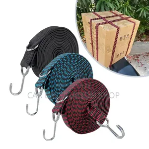 3ft Adjustable Bungee Cord With Metal Hooks for Secure Length Adjustme