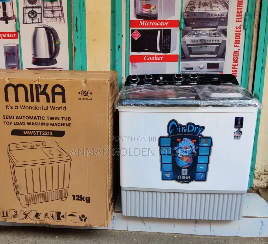 Mika Washing Machine 12Kg Twin Tub