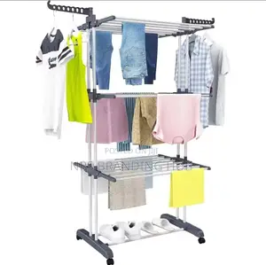 3 Layer Portable / Movable Cloth Drying Rack(El.b