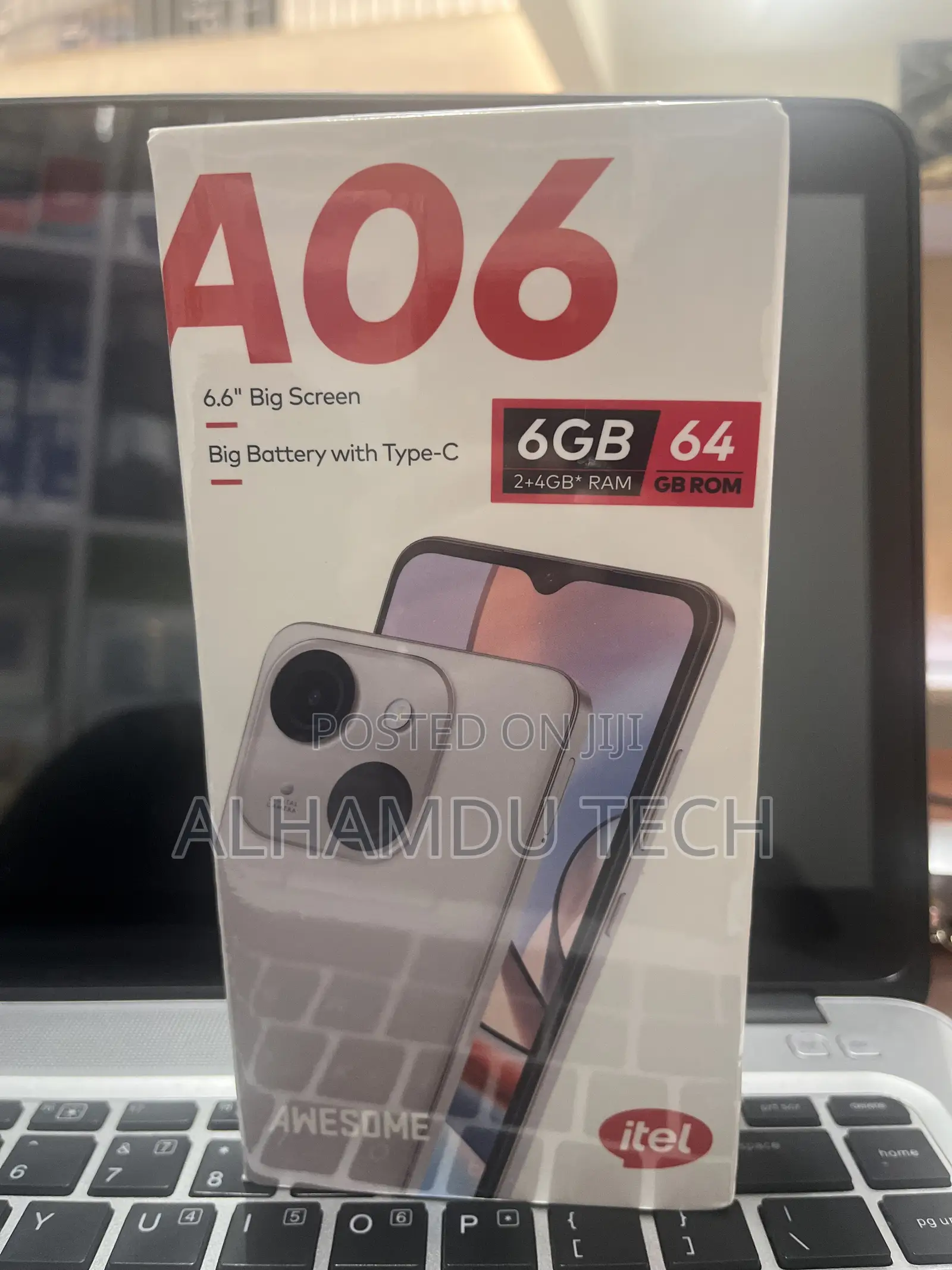 New Itel A06 64 GB Black