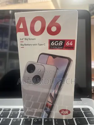 New Itel A06 64 GB Black
