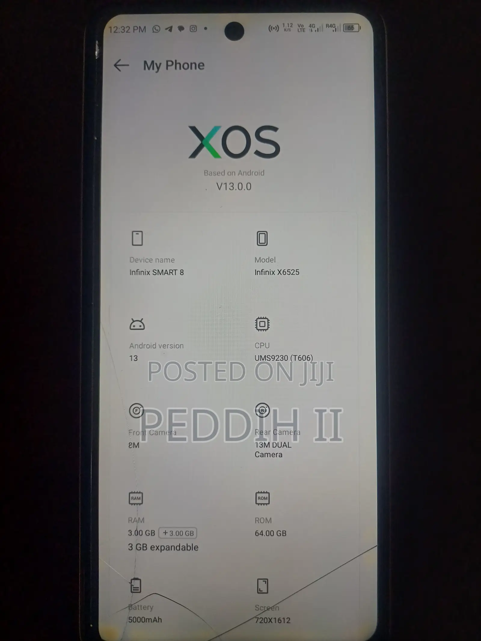 Infinix Smart 8 64 GB Gold