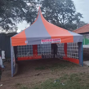 50 Seater Tent- Grey/Orange