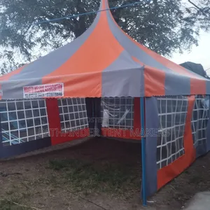 50 Seater Tent- Grey/Orange