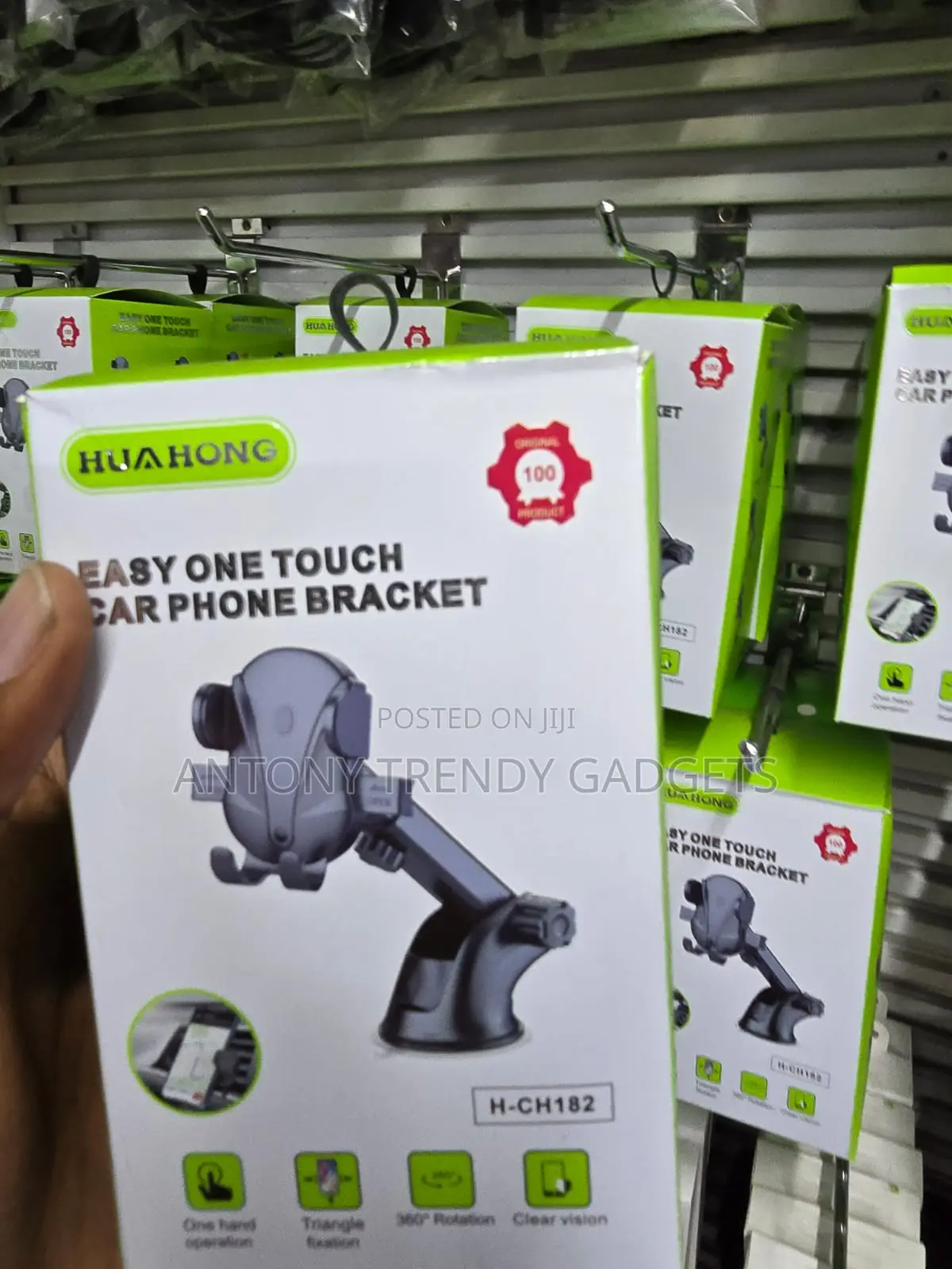 HUA HONG H-Ch182 Universal Car Phone Mount 360° Rotatable