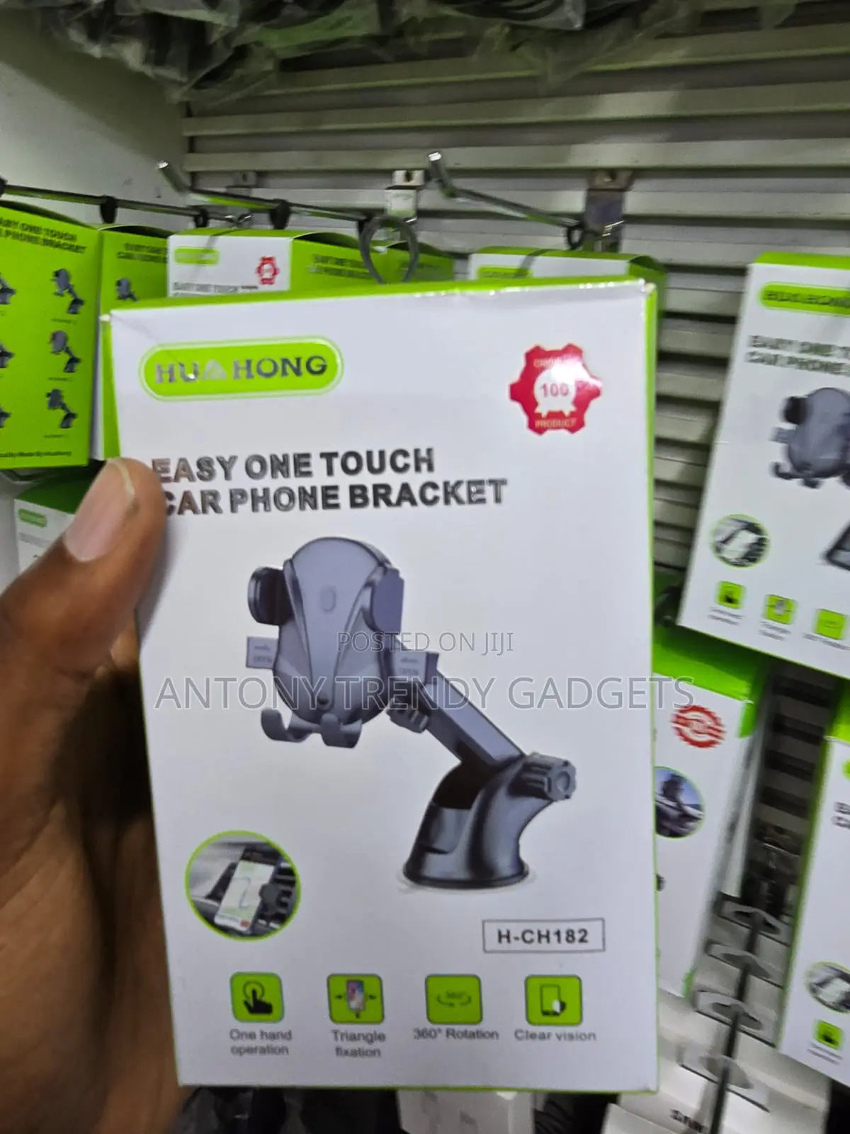 HUA HONG H-Ch182 Universal Car Phone Mount 360° Rotatable