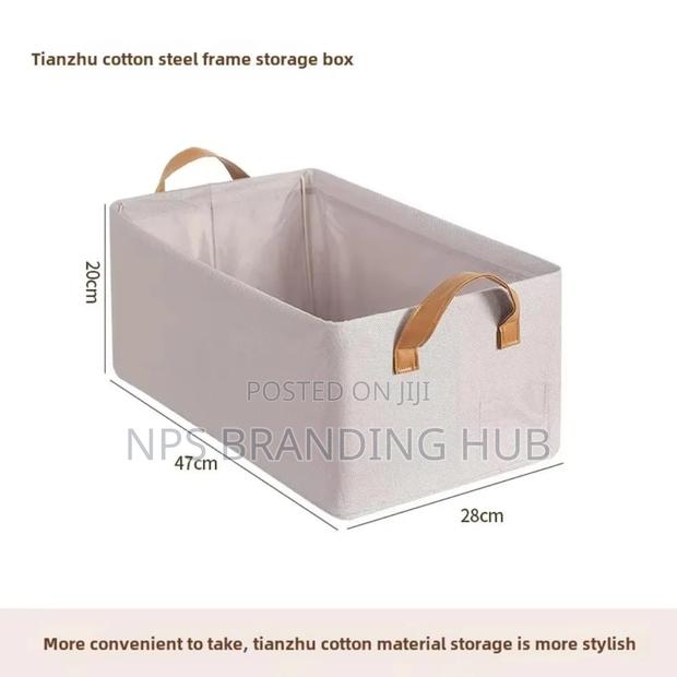 Collapsible Fabric Organizer/ Storage basket(el.b - thumbnail 3