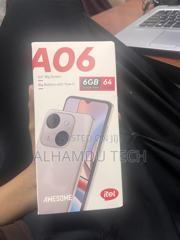 New Itel A06 64 GB Black - thumbnail 3