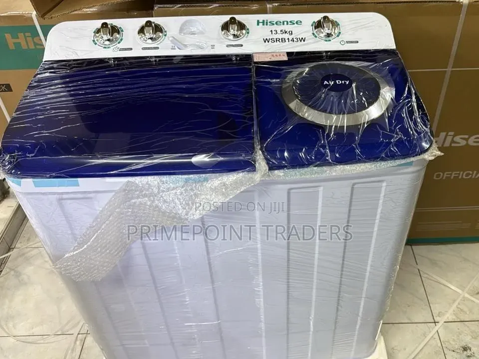 Hisense Washing Machine 13.5kg Twin Tub,Durable, User-Friendly Washing