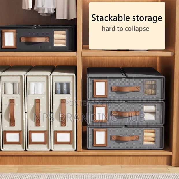 Stackable Fabric Closet Storage Organizer Box(el.b - thumbnail 10