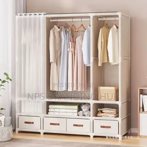 Elegant Heavy Duty Metallic Wardrobe (el.b