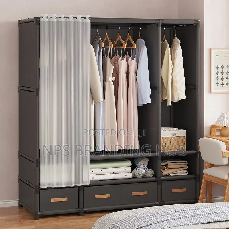 Elegant Heavy Duty Metallic Wardrobe (el.b