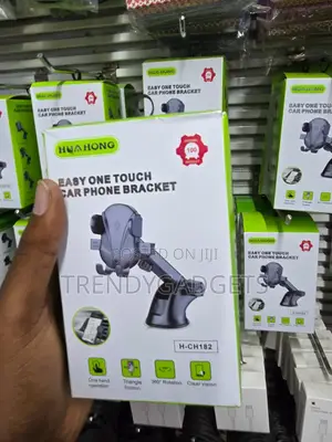 HUA HONG Suction Cup Car Phone Mount One-Hand Operation
