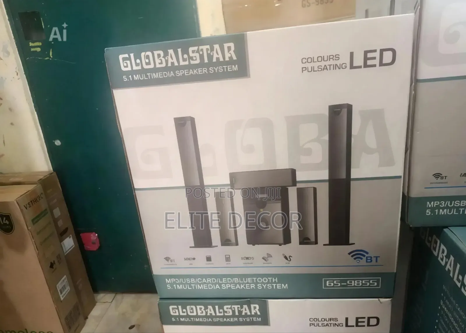Globalstar 5.1CH Multimedia Speaker System With Powerful Woofer