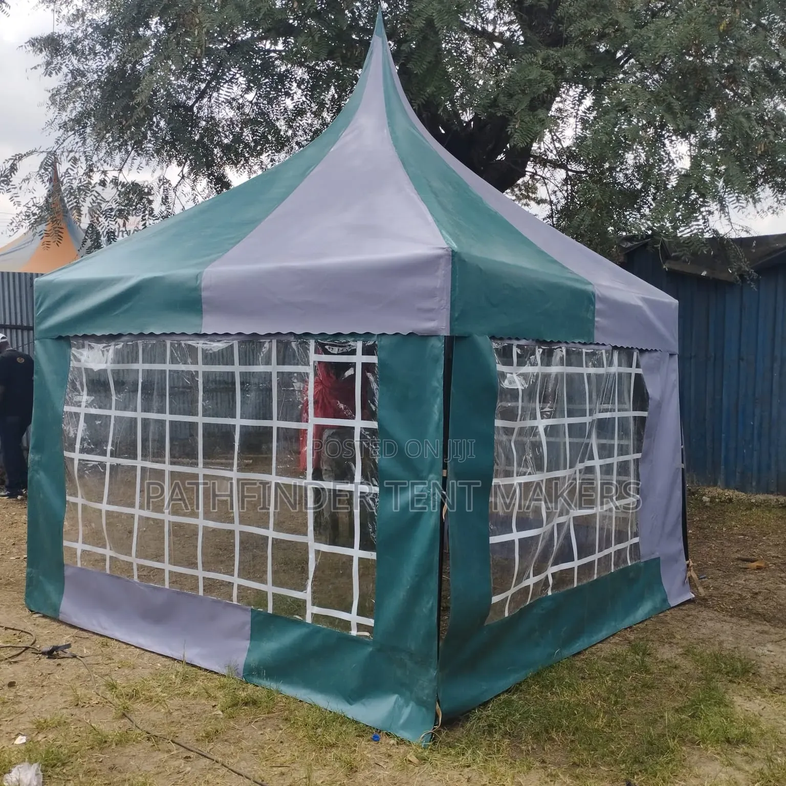 Gazebo- Jungle Green/Grey