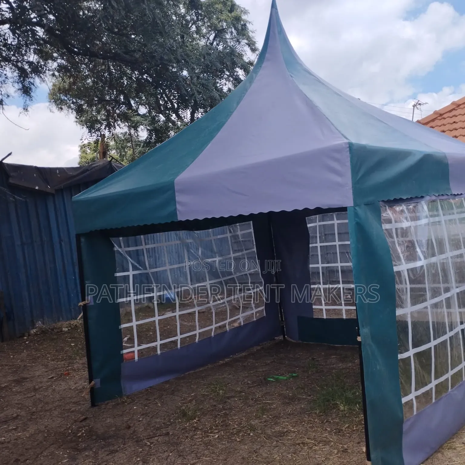 Gazebo- Jungle Green/Grey