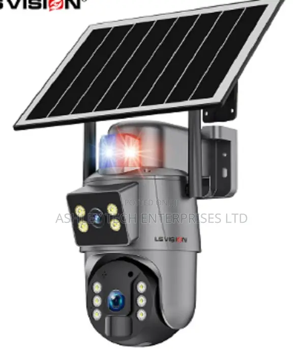 HD UBOX 4MP Dual Lens Solar PTZ 4G Camera – SIM Enabled Outdoor CCTV