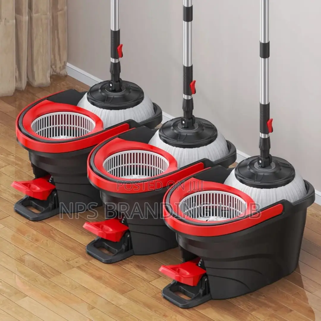 Metallic Pedal Spin Mop Bucket SetFoot Pedal (el.b