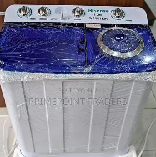 Hisense Washing Machine Twin Tub Top Load 7.5kg Efficient Wash Spin