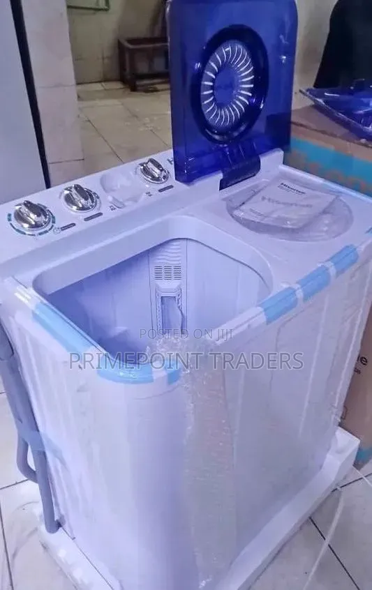 Hisense Washing Machine Twin Tub Top Load 7.5kg Efficient Wash Spin