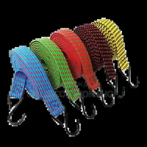 High Quality Latex Nylon Weave Cargo Tying Rope With Hooks