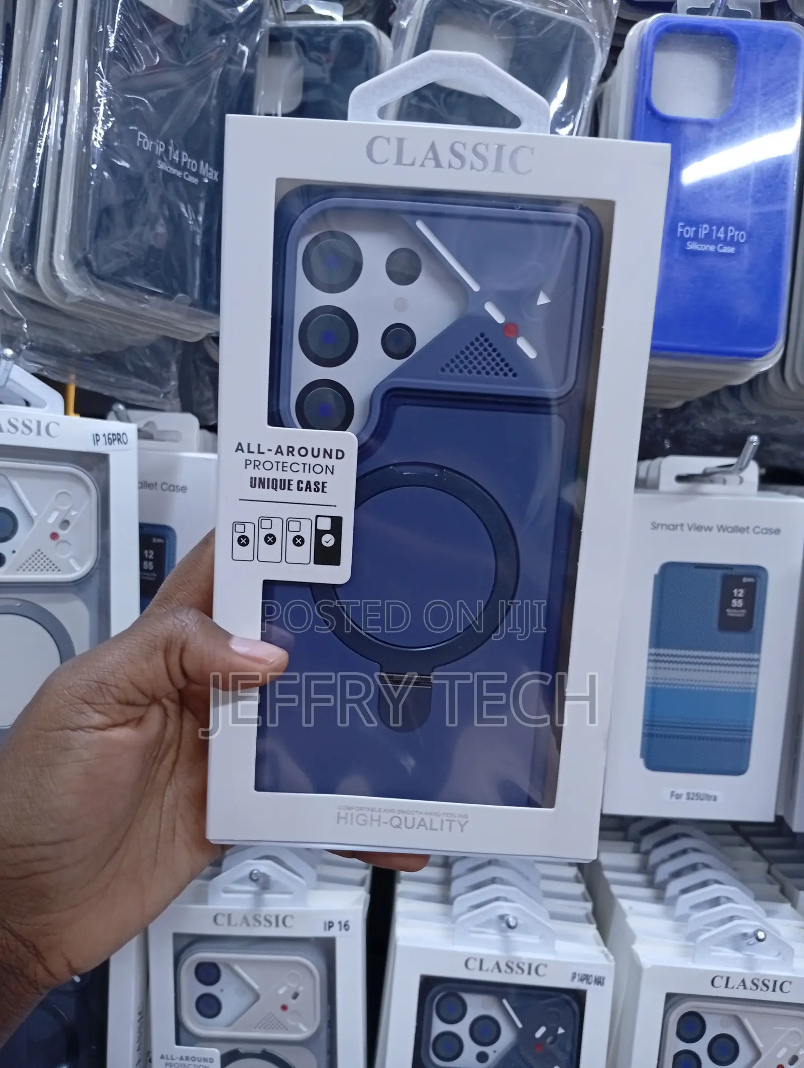 S24 UltraClassic Brand Premium Shockproof Matte Protective Case