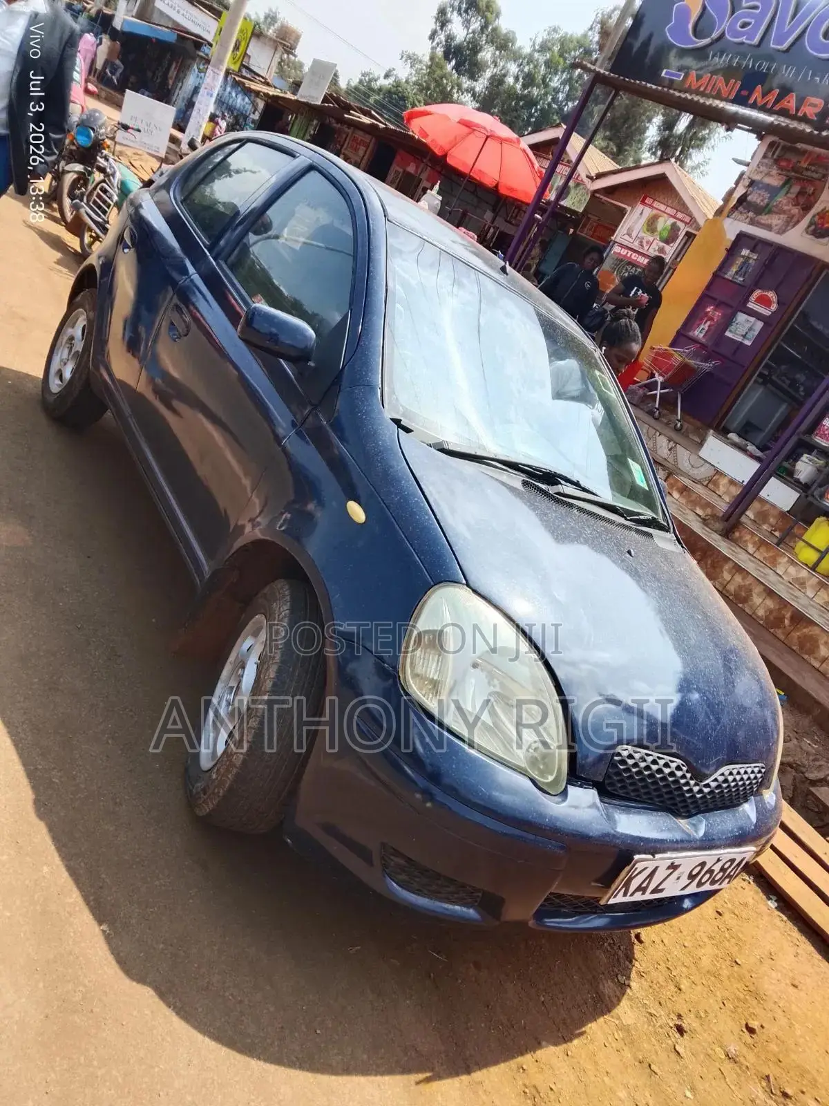 Toyota Vitz 1.0 FWD 5dr 2000 Blue