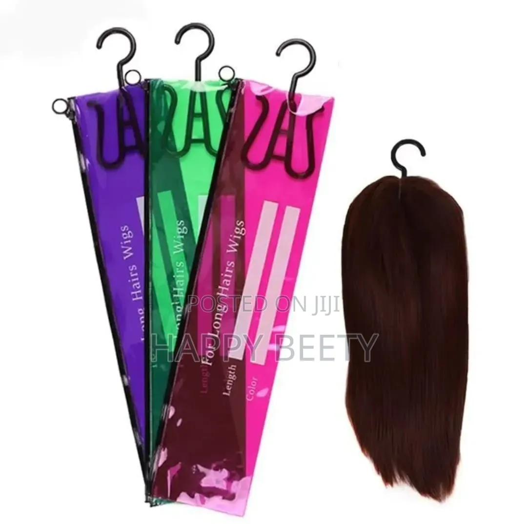 PVC Bags for Hair Extensions Professional Wig Storage Bag