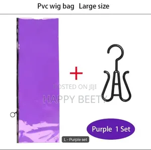 PVC Bags for Hair Extensions Professional Wig Storage Bag