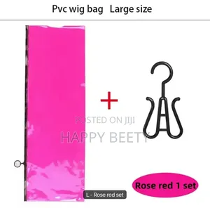 PVC Bags for Hair Extensions Professional Wig Storage Bag