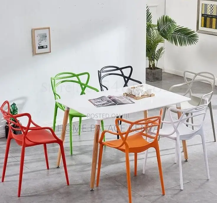 Plastic Chair: Open Back Designer Dining Chair