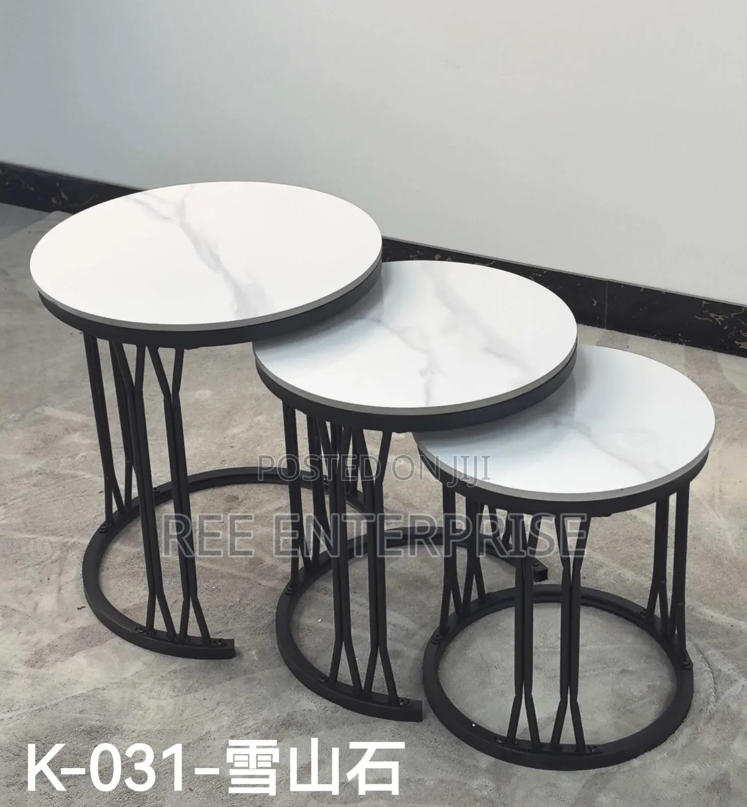 3 in 1 Executive Pure Marble Coffee Table