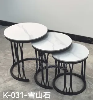 3 in 1 Executive Pure Marble Coffee Table