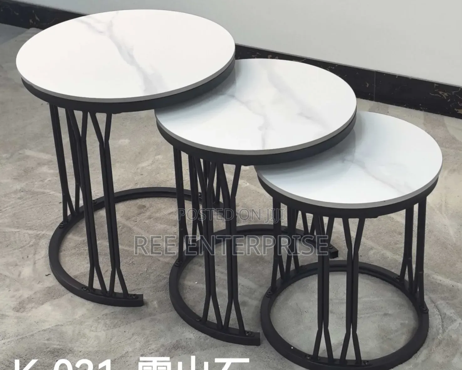 3 in 1 Executive Pure Marble Coffee Table