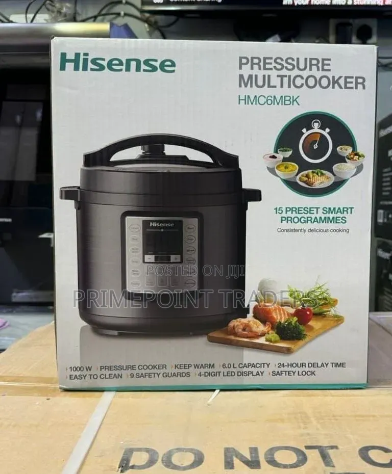 Hisense Pressure Cooker 6 Litre Pressure Cooker With Multiple Cooking