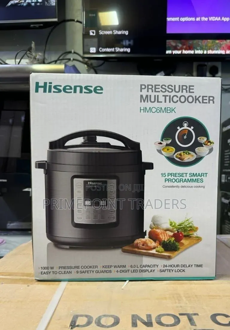 Hisense Pressure Cooker 6 Litre Pressure Cooker With Multiple Cooking