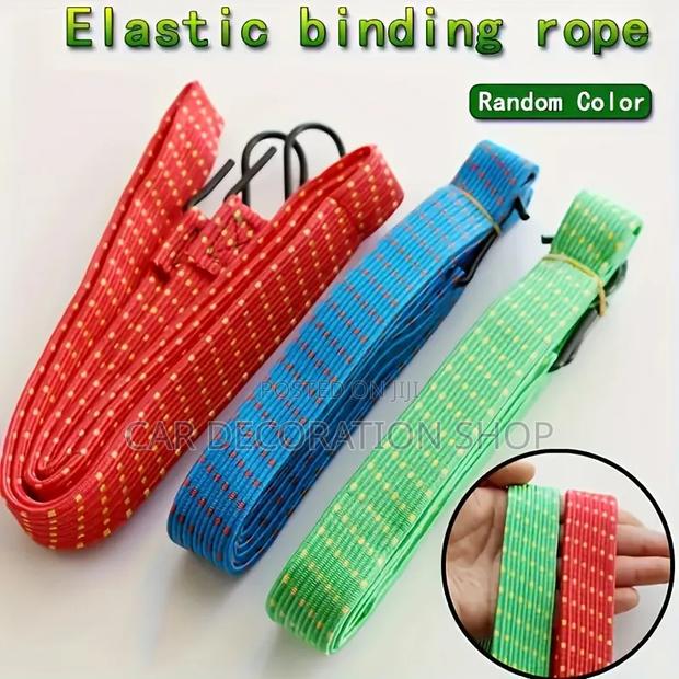 Luggage Elastic Binding Rope With Carbon Steel Hooks on Both Ends - thumbnail 2