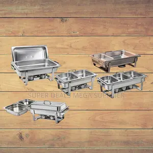 Multi-Functional Stainless Steel Compartment Chafing Dish Food Warmer