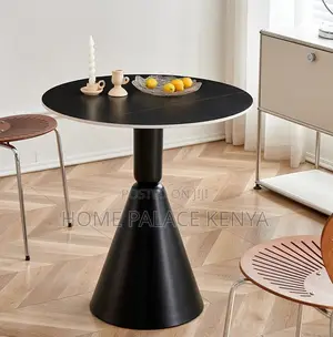 Round Table: Funnel Foot Pedestal Marble Table