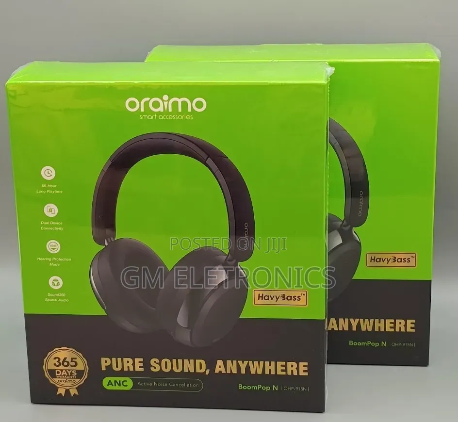 Original Hybrid Active Noise Cancelling Headphones
-Black