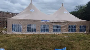 500 Seater Dome Tent- Cream